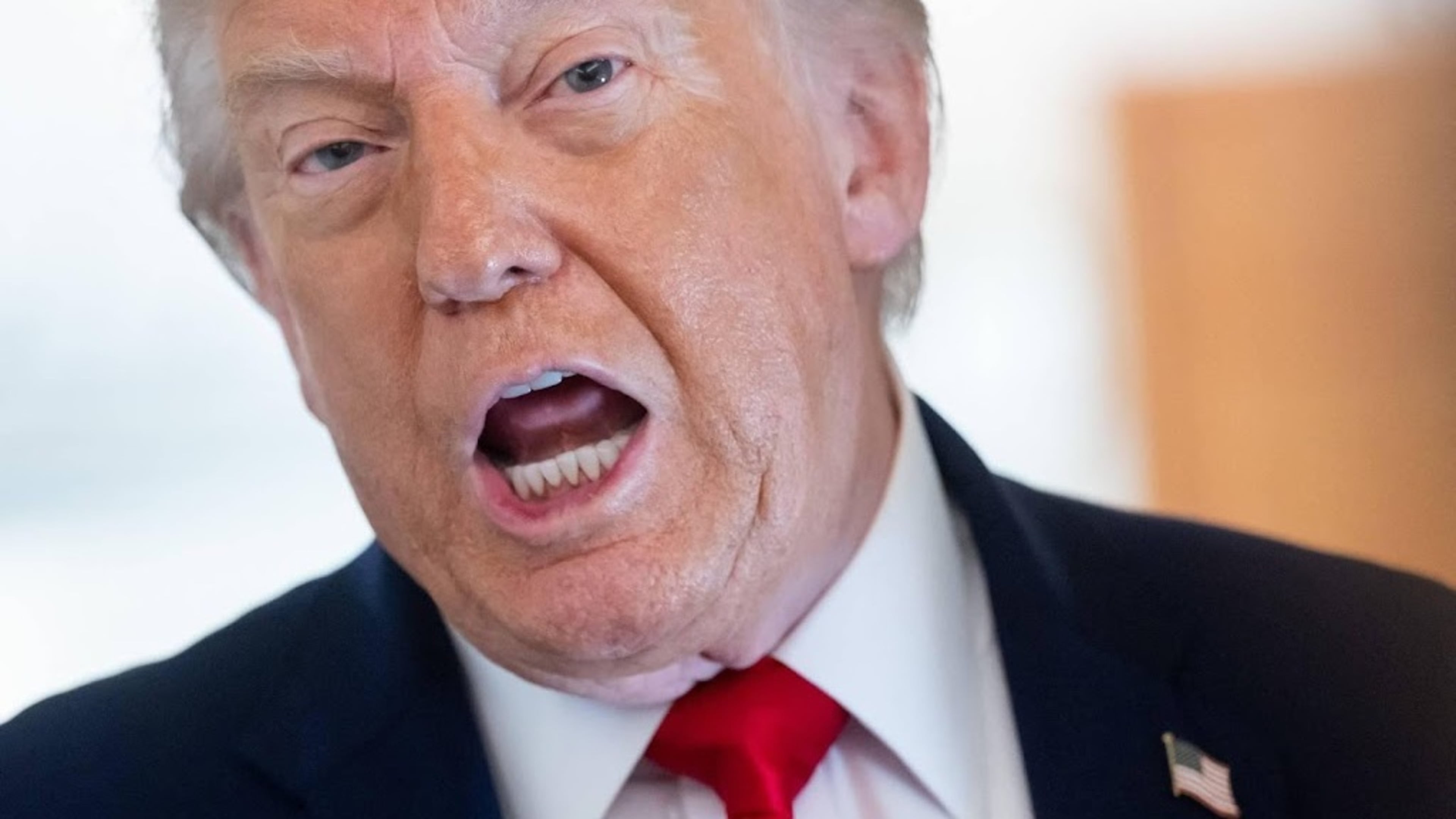 Trump walks out of interview after questions about election fraud