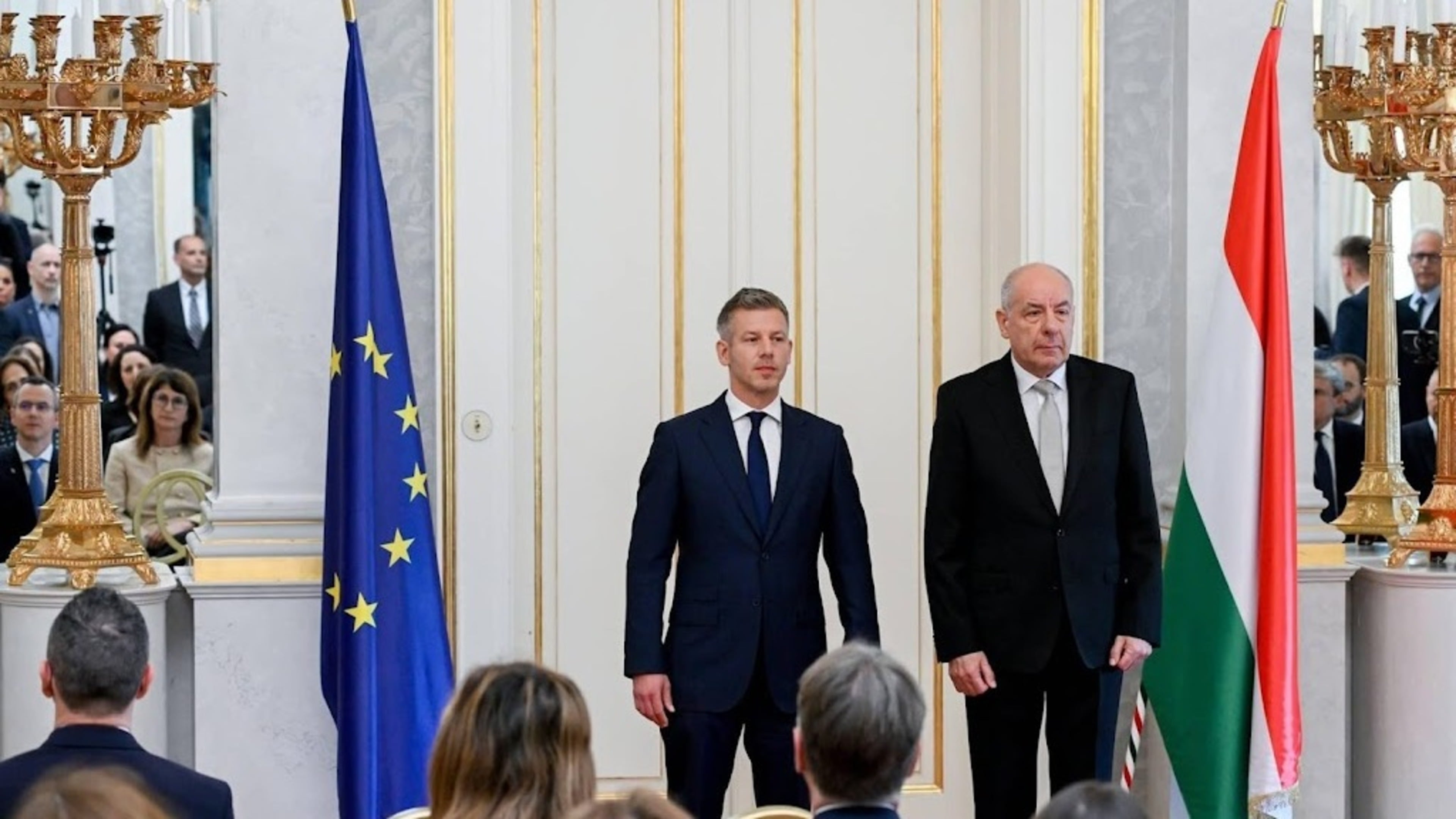 Hungarian president says he will stay despite Magyar's call