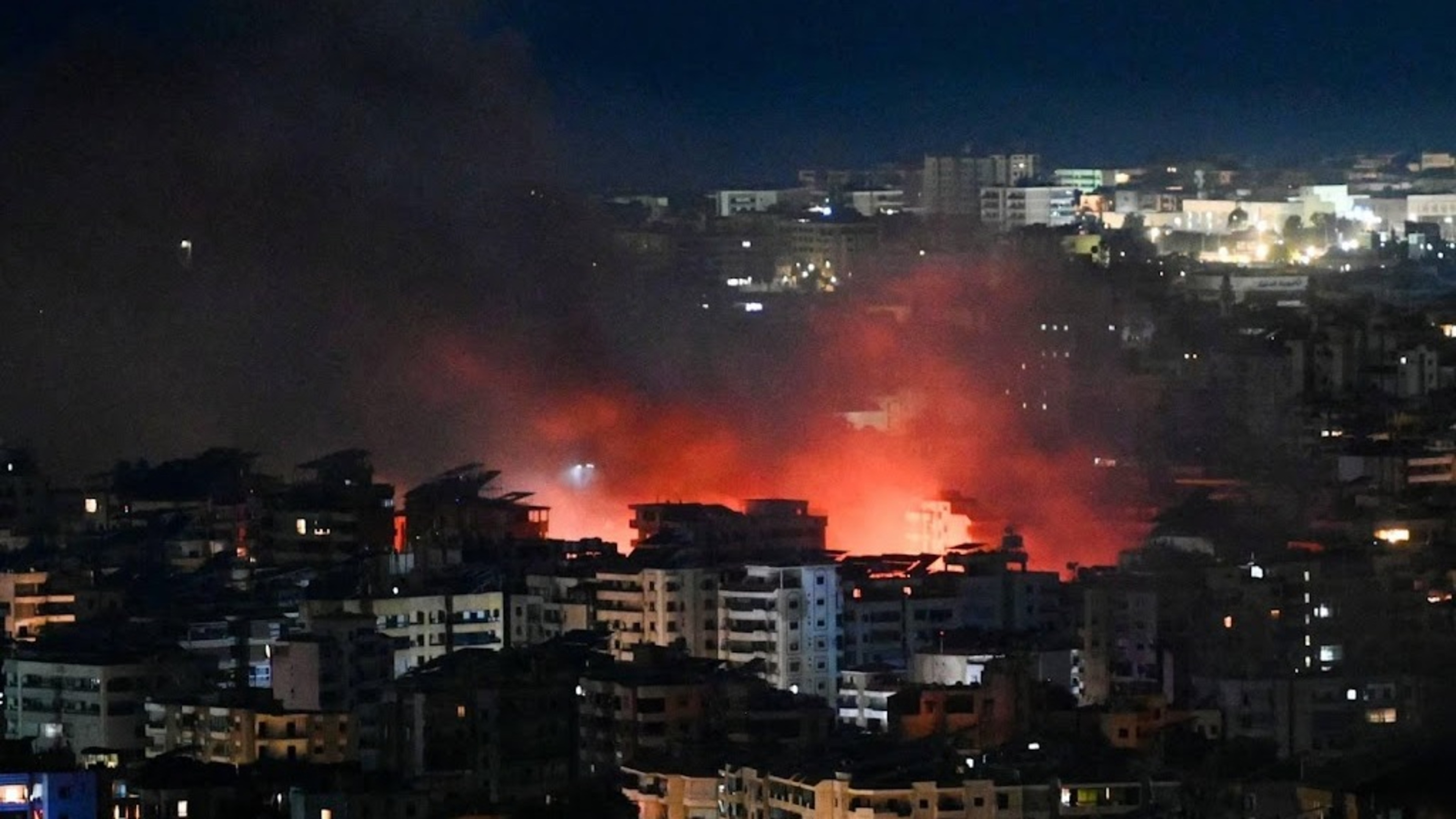 Israel carries out ‘large-scale’ series of attacks on Beirut