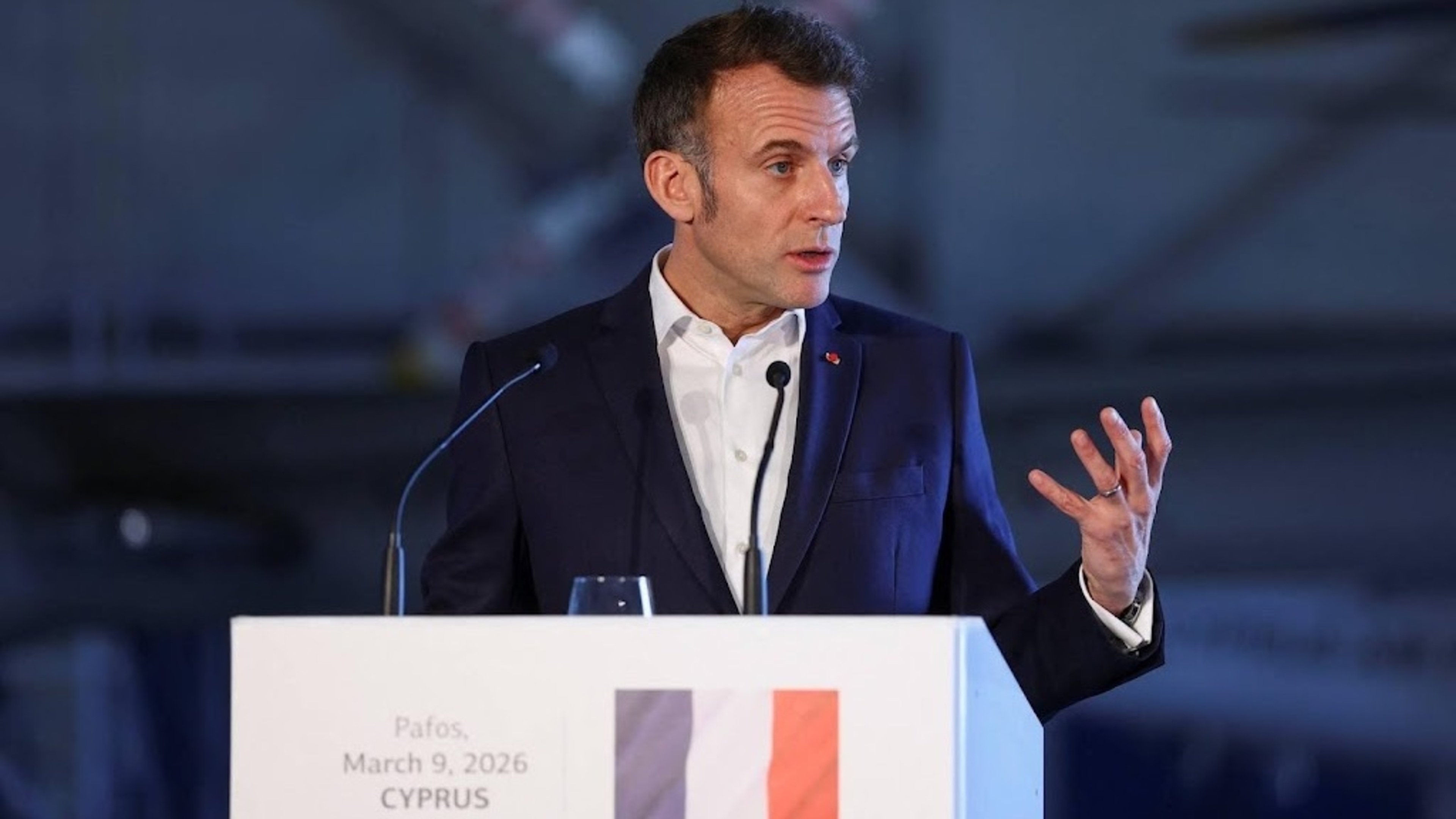 Macron announces ‘defensive’ mission to reopen strait