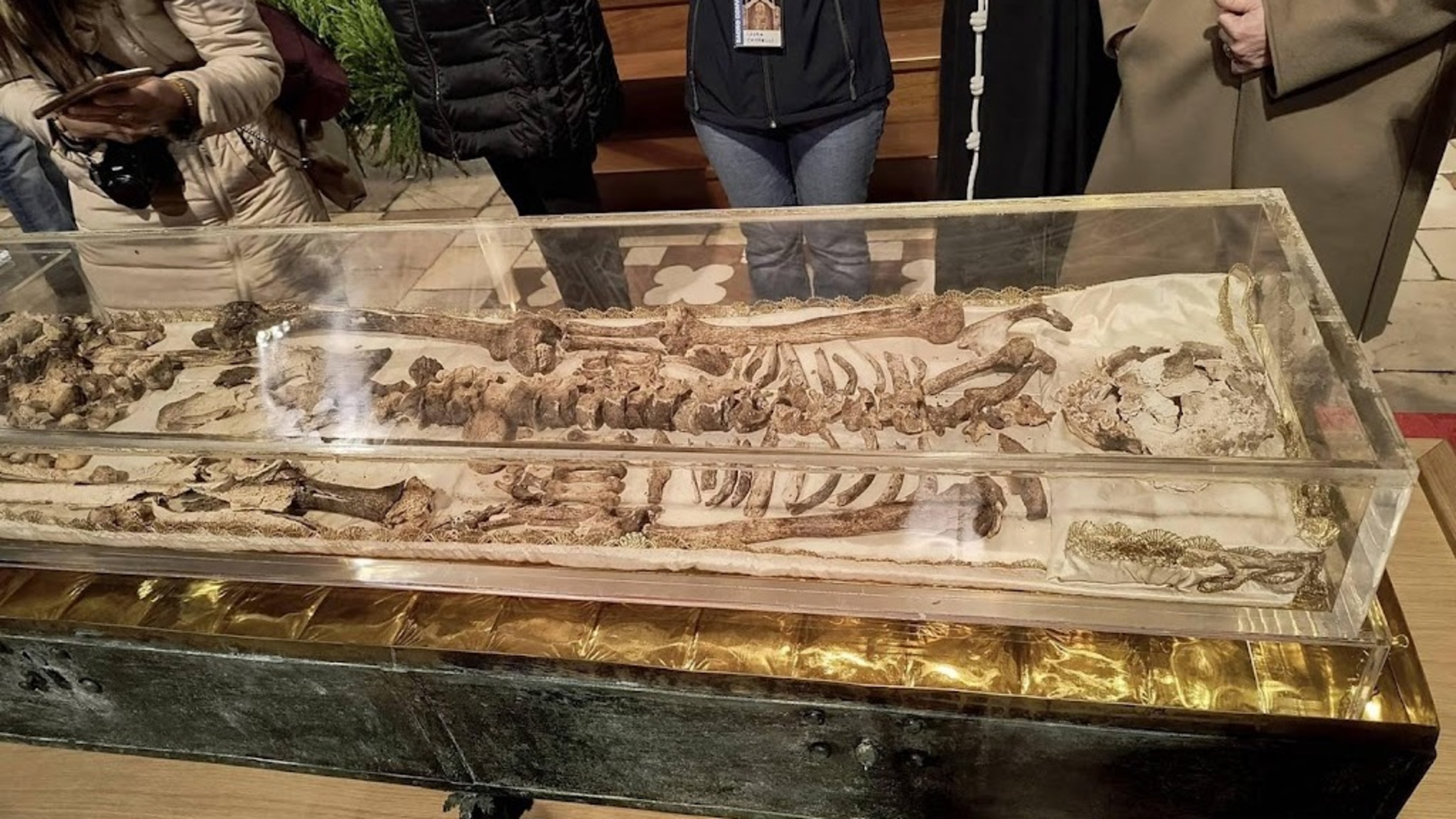 Skeleton of Saint Francis displayed 800 years after his death