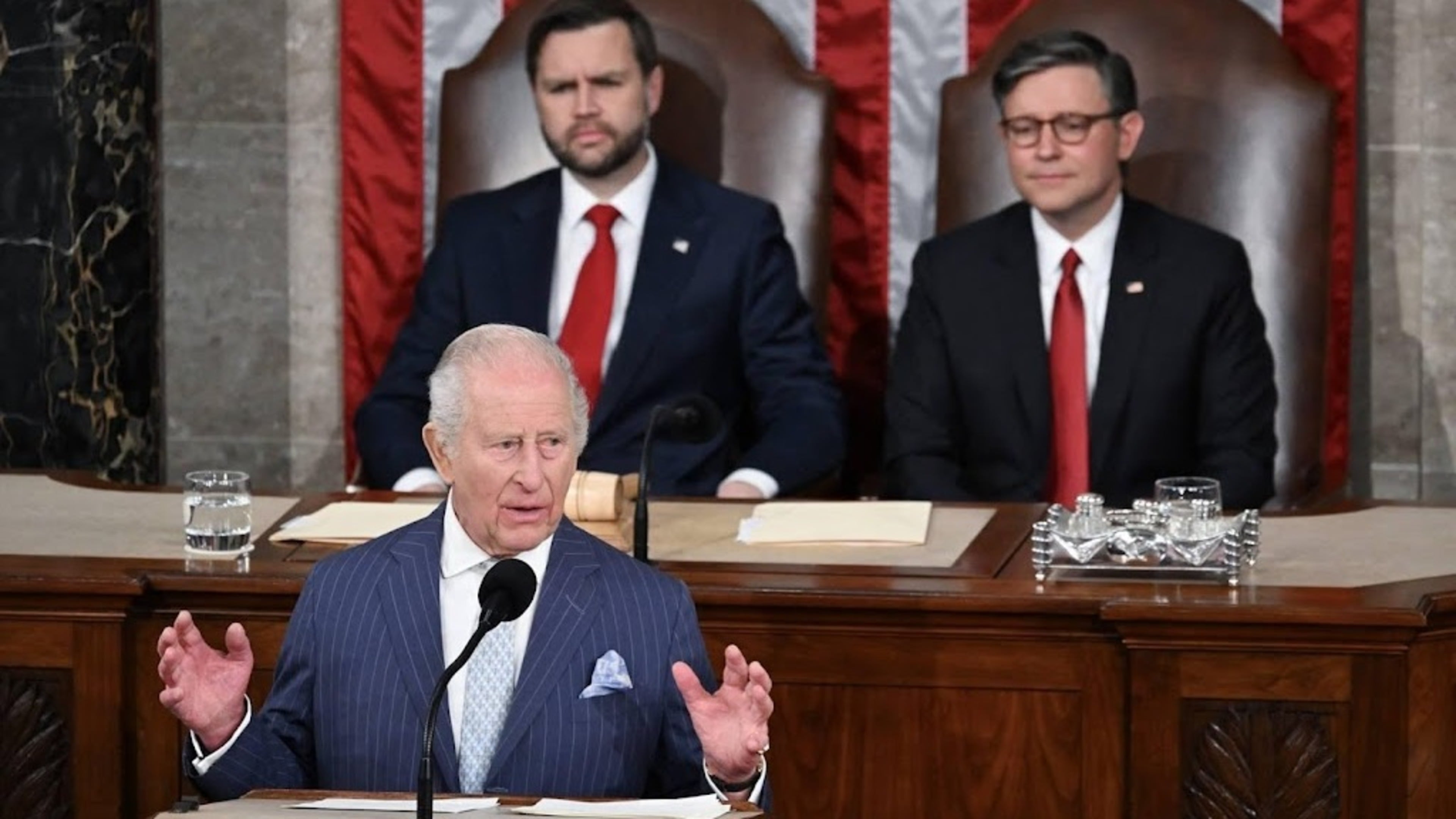 Charles urges Western unity in speech to US Congress