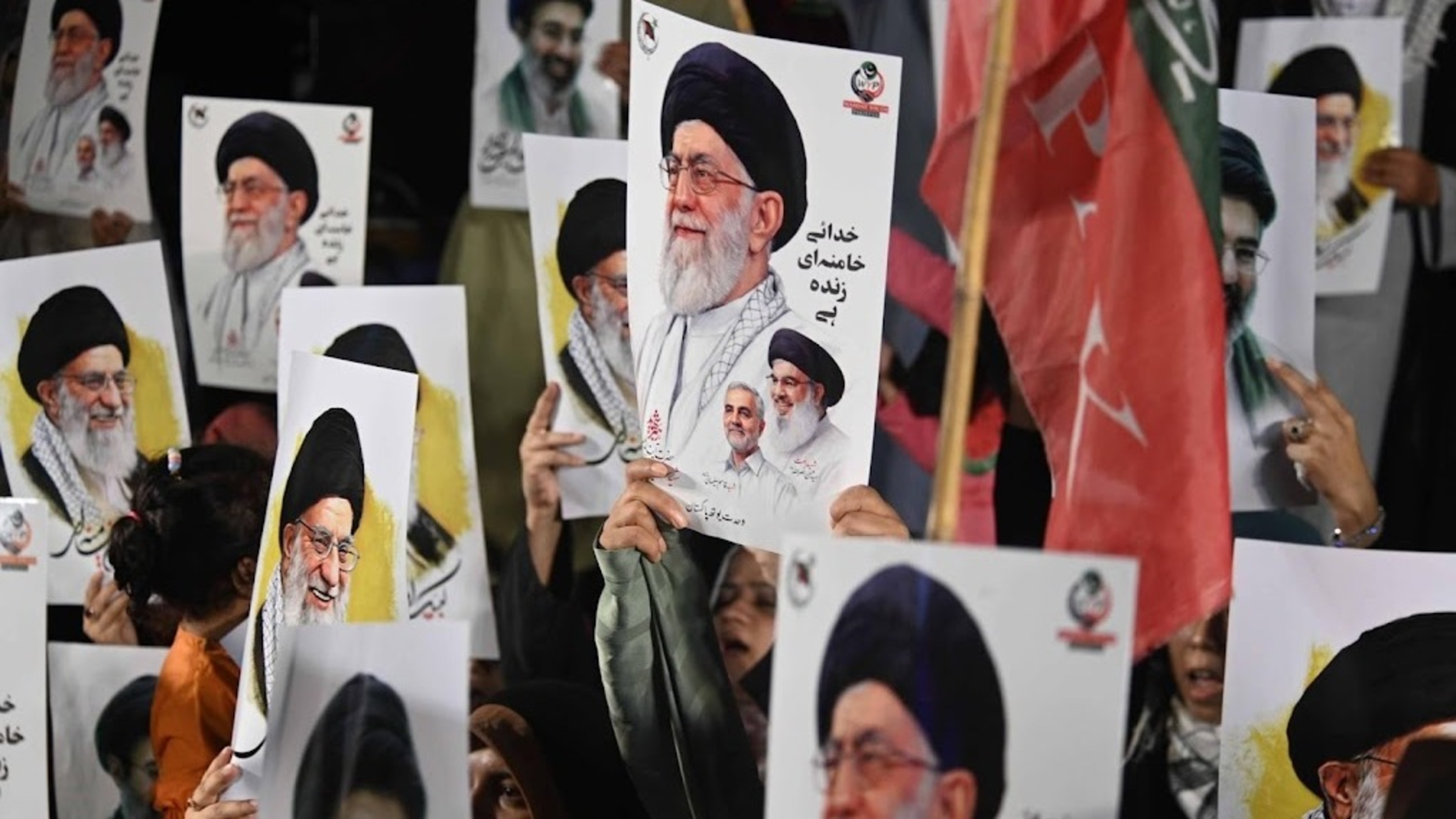Crowds commemorate killed Iranian leader Ali Khamenei in processions