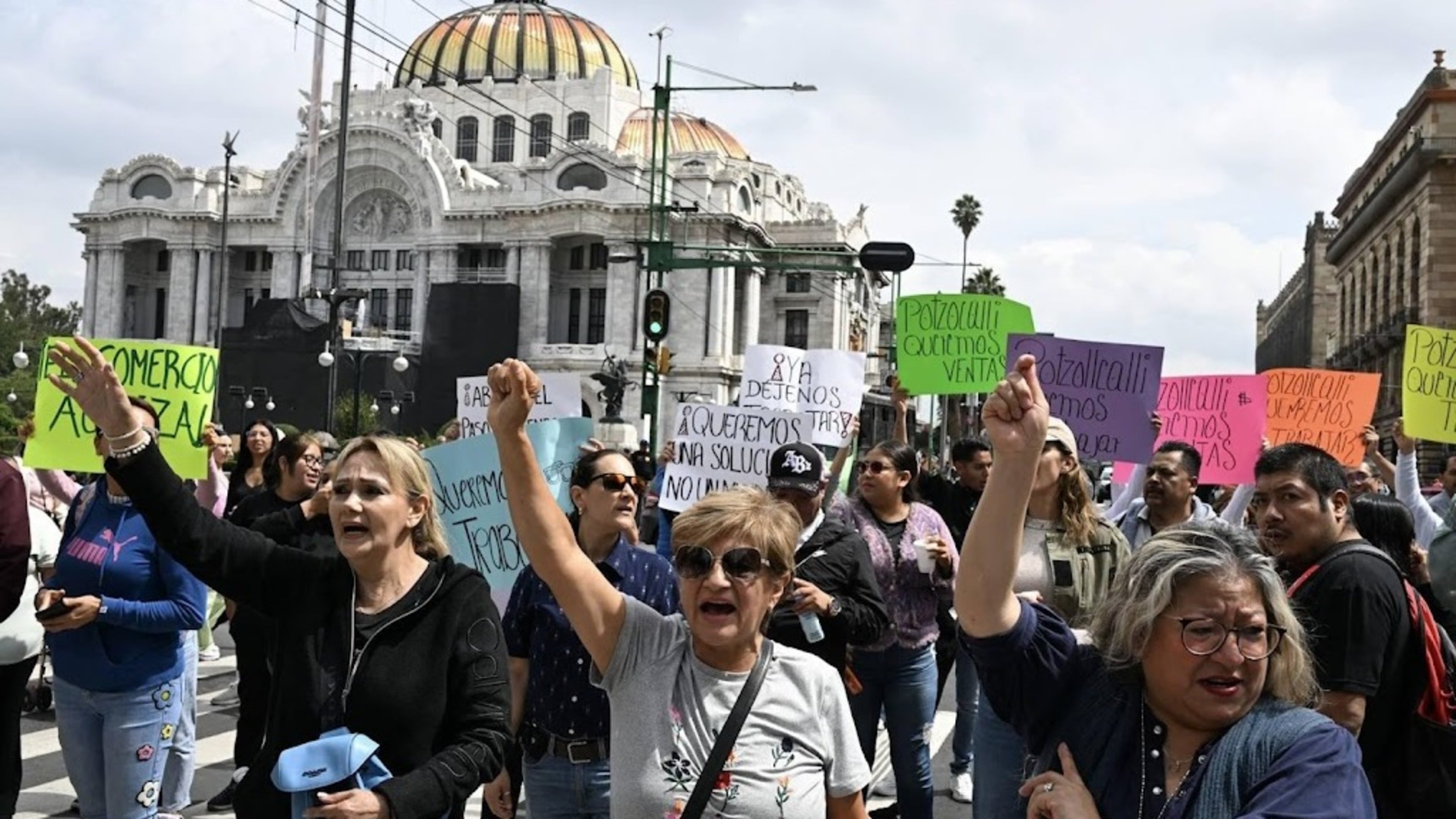 Widespread protests in Mexico City ahead of World Cup opening