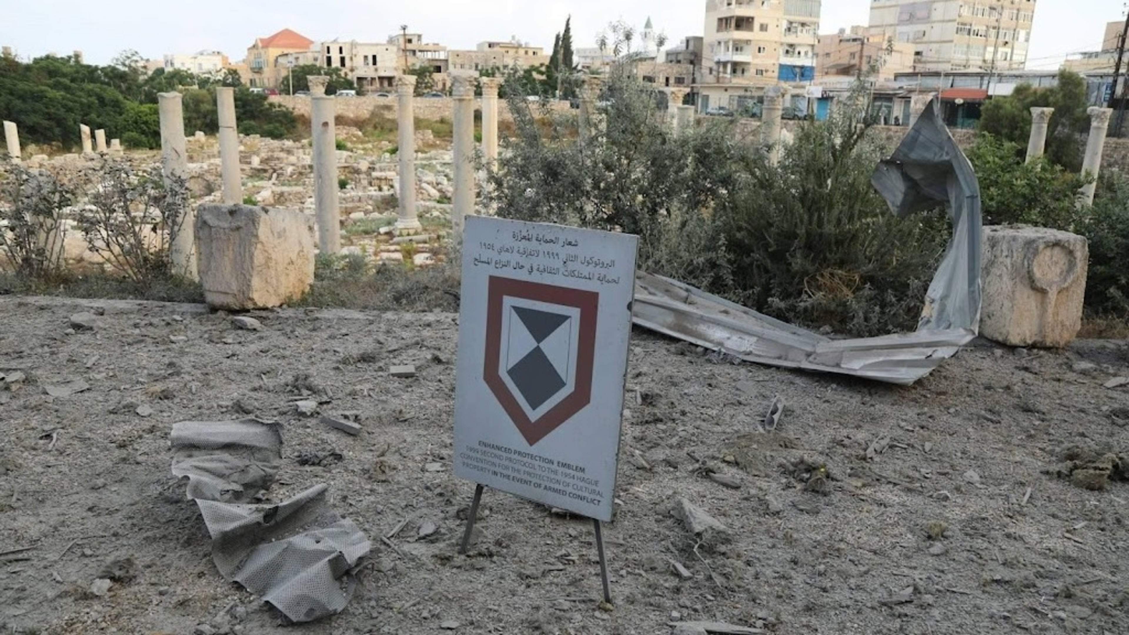 Lebanese archaeological complex damaged by Israeli attack