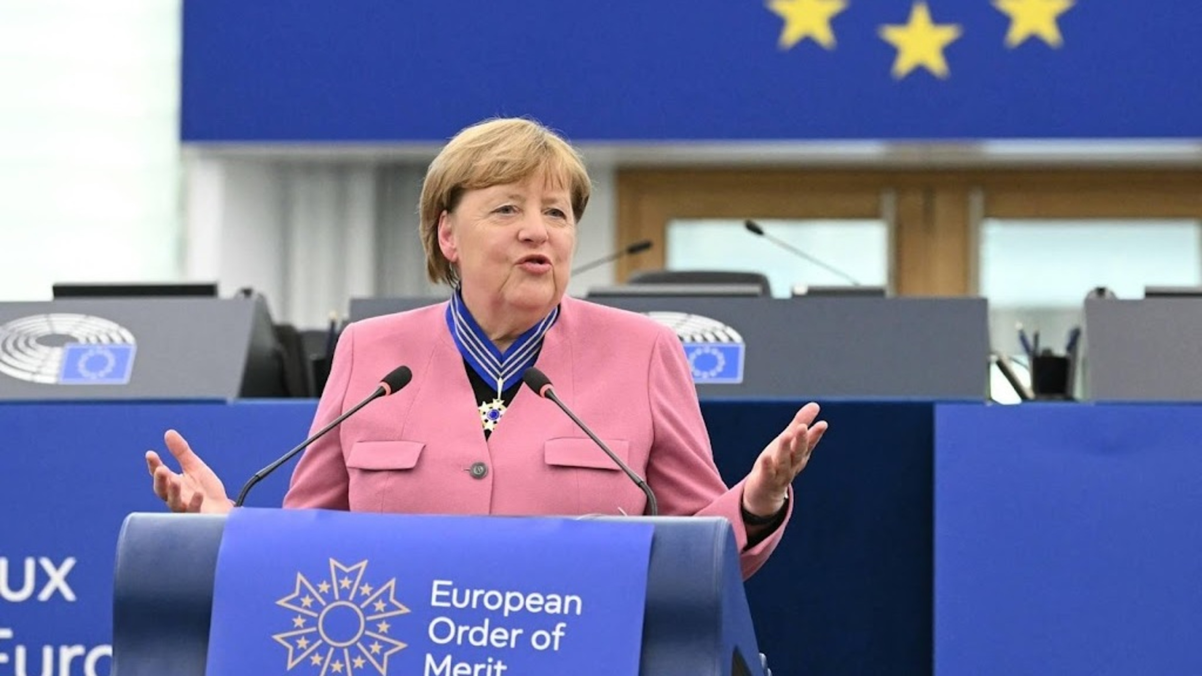 Angela Merkel awarded EU honor