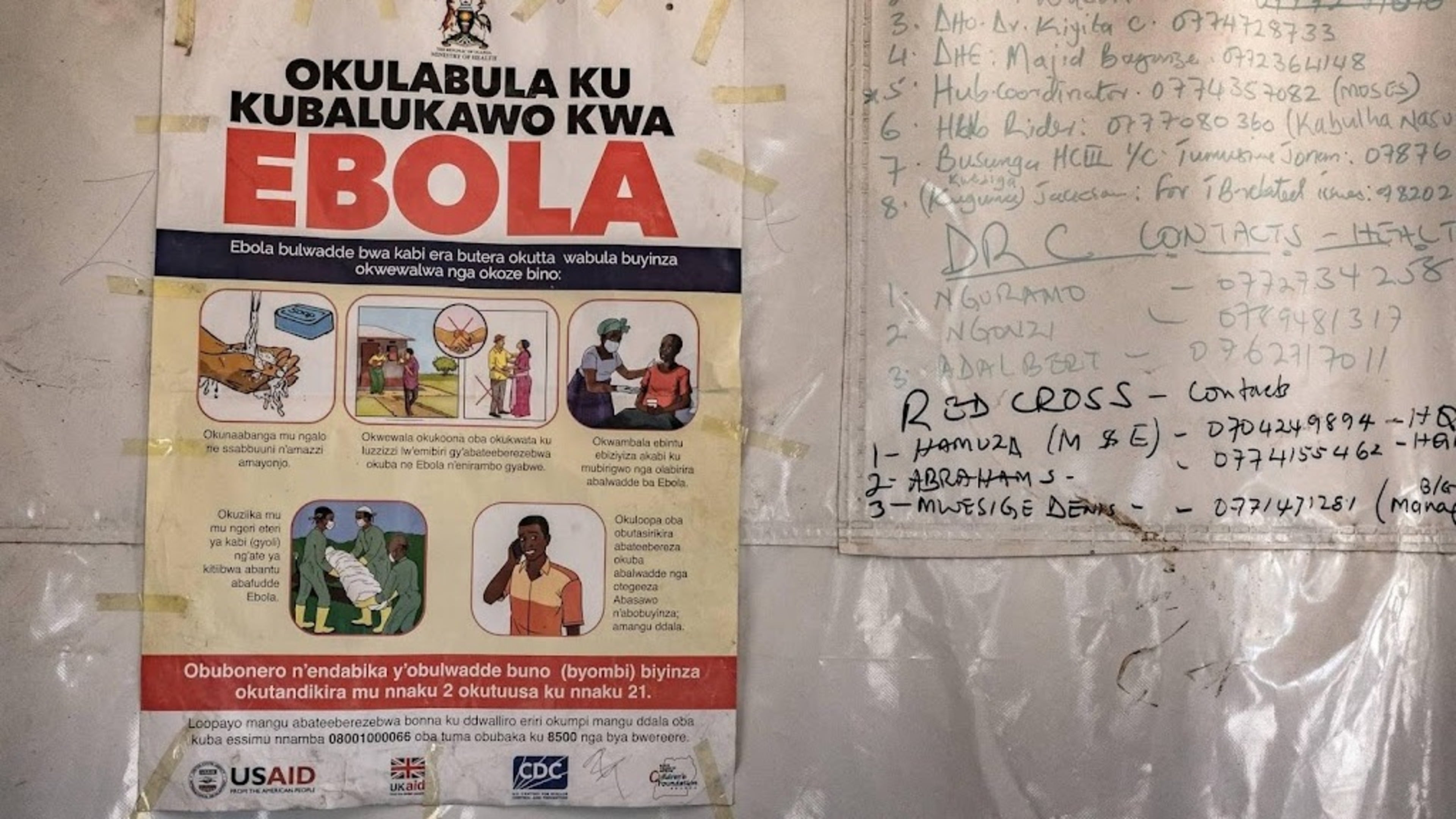 Ebola infection reported hundreds of kilometers from outbreak area