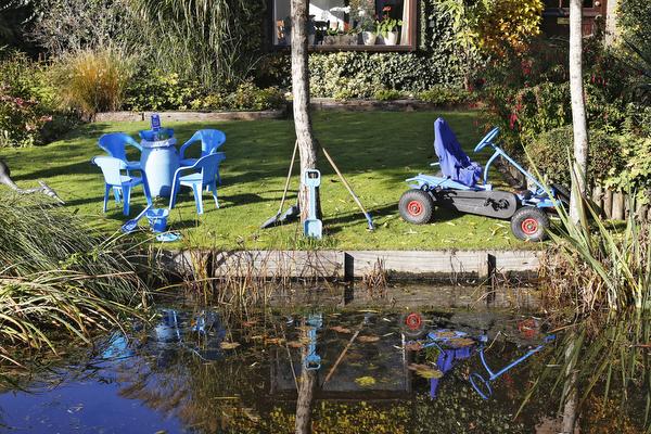 Ankeveen voor even helemaal blauw