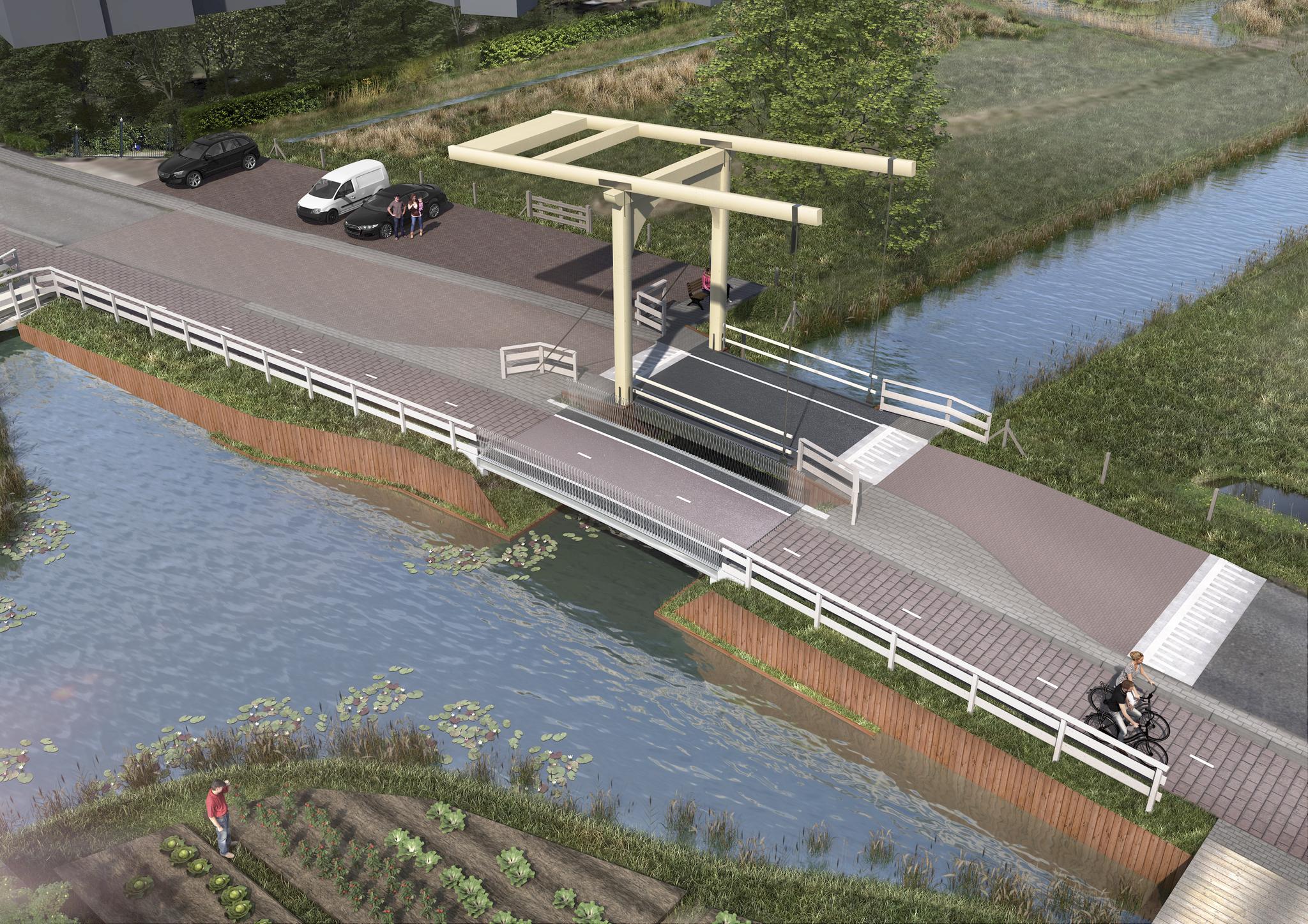 Het dorp Ankeveen krijgt bij de entree een iconische brug terug