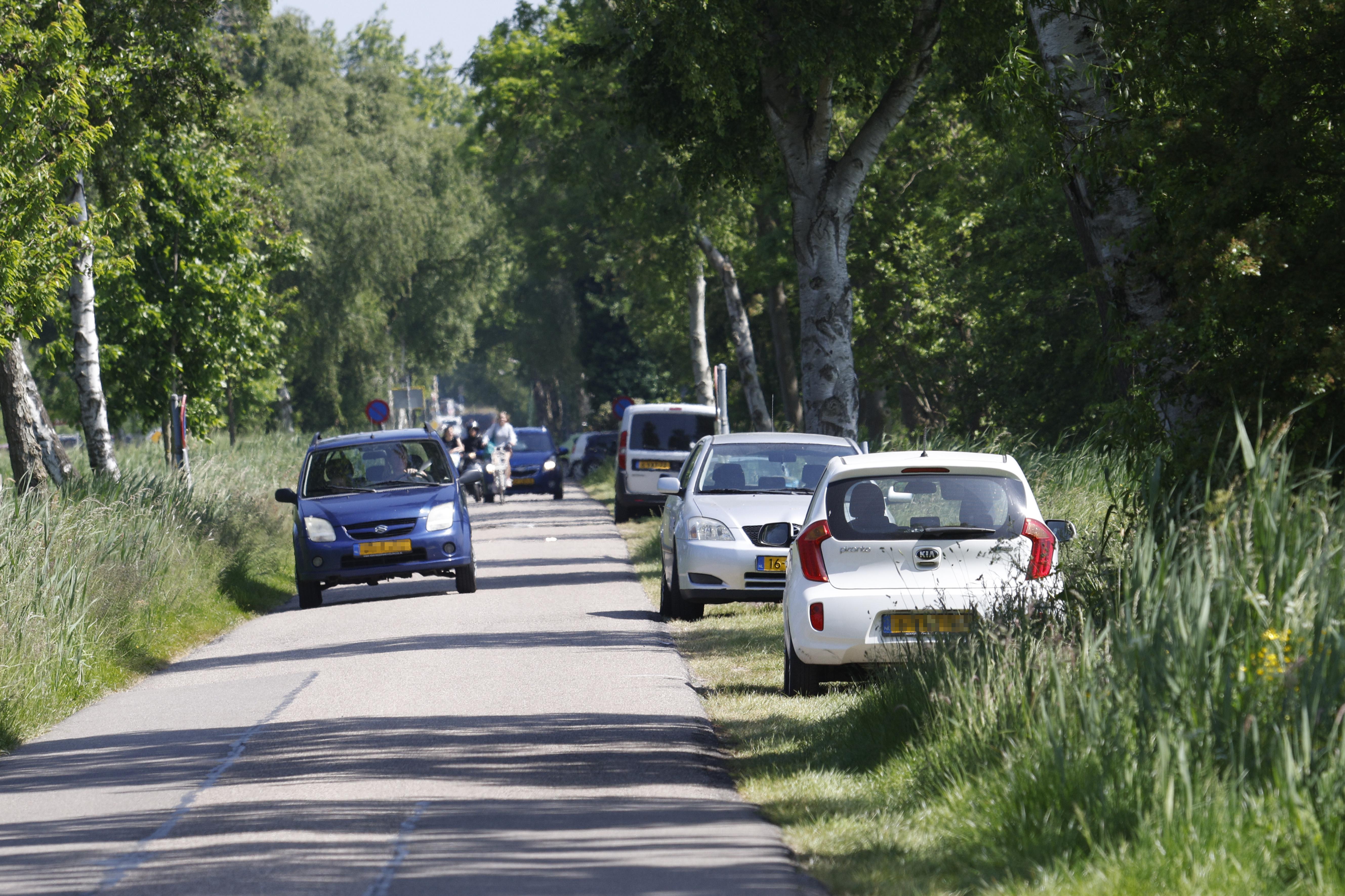 Parkeerchaos bij strandje de Zuwe bij Kortenhoef wordt veel harder aangepakt. Meer boetes, paaltjes 